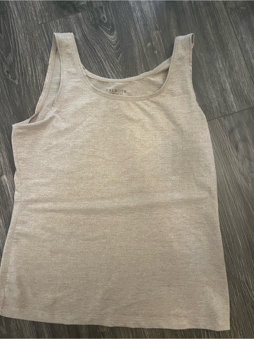 Talbots Women's Taupe Scoop Neck Tank